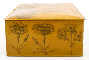 Decoupage-Decorated Painted Casket W/ Monkeys & Flowers (7350352052381)