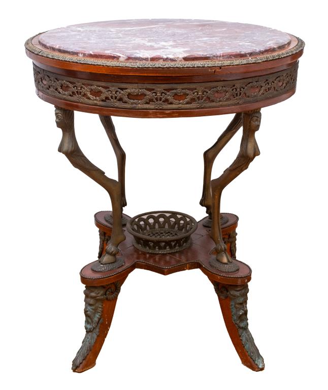 Italian Neoclassical Style Marble Top Center Table