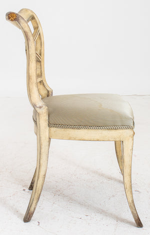 Hollywood Regency Parcel Gilt & Gesso Side Chair (7440599187613)