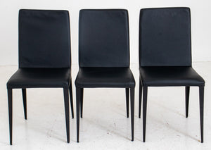 Italian Modern Style Black Dining/Side chairs, 3 (7602544509085)