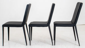 Italian Modern Style Black Dining/Side chairs, 3 (7602544509085)