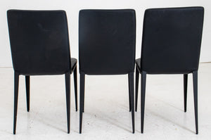 Italian Modern Style Black Dining/Side chairs, 3 (7602544509085)