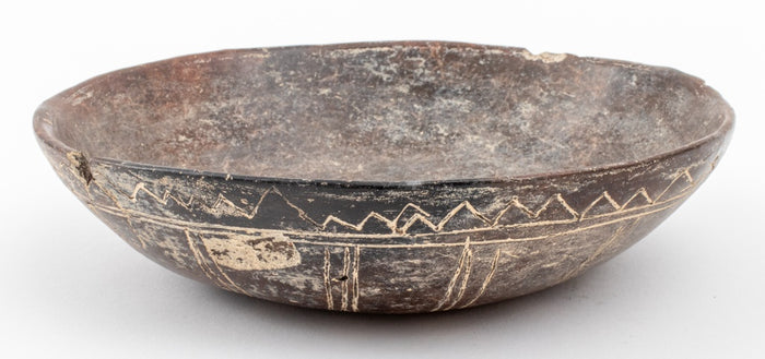 Pre-Columbian Incised Blackware Bowl