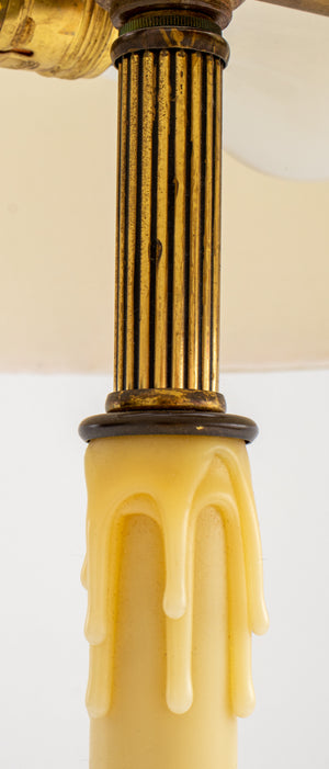 Louis XV Style Ormolu Candlestick Lamp (7410380963997)