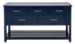 Rustic Modern Blue-Painted Dresser (7411085574301)