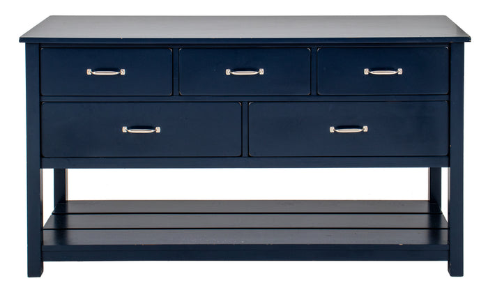 Rustic Modern Blue-Painted Dresser