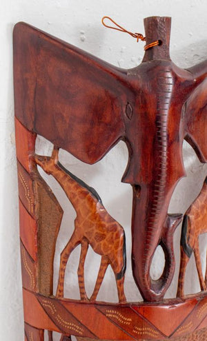 African Carved and Painted Wood Wall Sculptures, 2 (7420255535261)