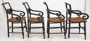 Hitchcock Chairs, Stenciled & Painted Armchairs, 4 (7420480225437)