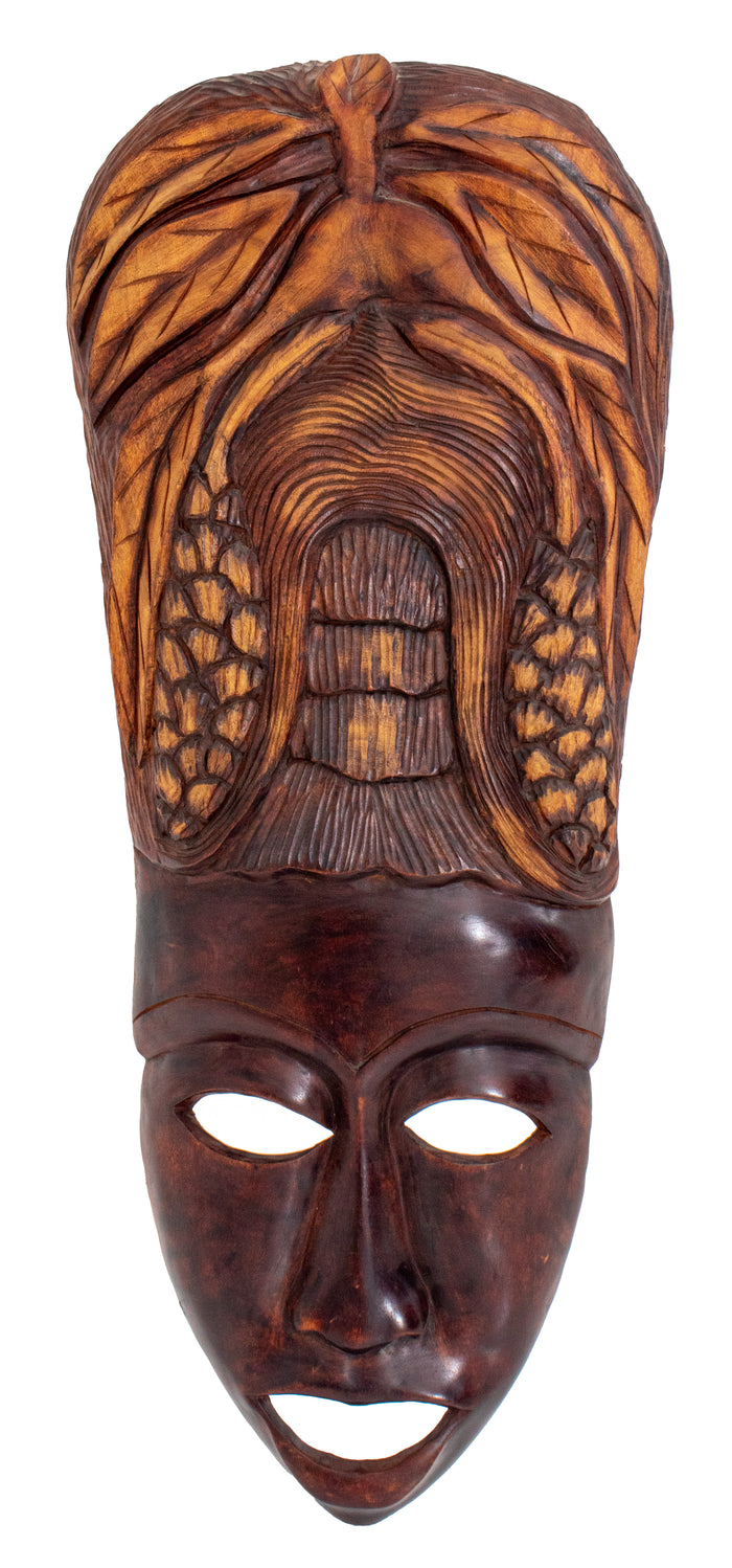 African Carved Female Mask