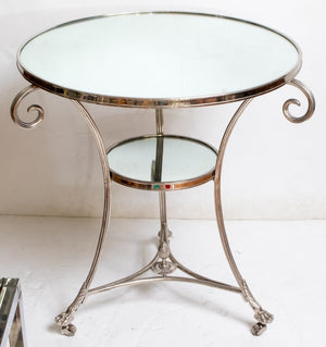 Modern Neoclassical Style Glass Top table (7399843692701)