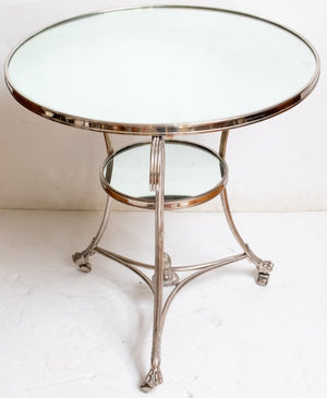 Modern Neoclassical Style Glass Top table (7399843692701)