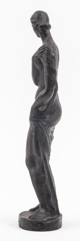 Art Deco Female Figure, Bronze (7580972646557)