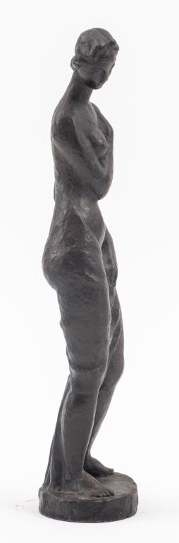 Art Deco Female Figure, Bronze (7580972646557)