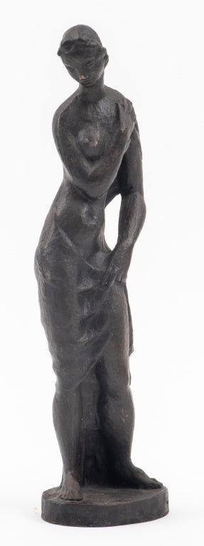 Art Deco Female Figure, Bronze (7580972646557)