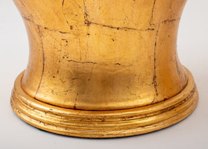 Large Modern Gold-Tone Table Lamps, Pair (7448900108445)