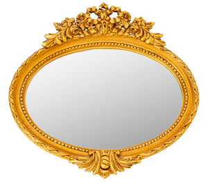 French Louis XVI Revival Giltwood Mirror (7591441334429)