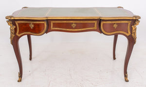 Louis XV Style Gilt Metal Mounted Mahogany Desk (7585232322717)