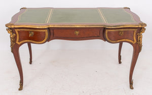 Louis XV Style Gilt Metal Mounted Mahogany Desk (7585232322717)