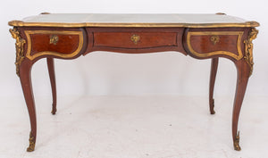 Louis XV Style Gilt Metal Mounted Mahogany Desk (7585232322717)