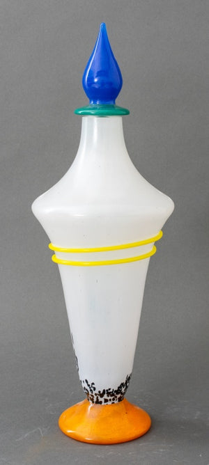 Art Glass Stoppered Vessel, 1980s/90s (8003958243635)