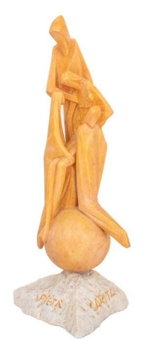 Pieta Carita Fraternita Marble Sculpture, 20th C. (8050487001395)