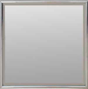 Modern Silver Tone Framed Mirror (8052580942131)