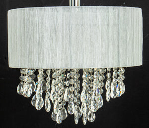 Possini Silver and Crystal Chandelier (8052671414579)
