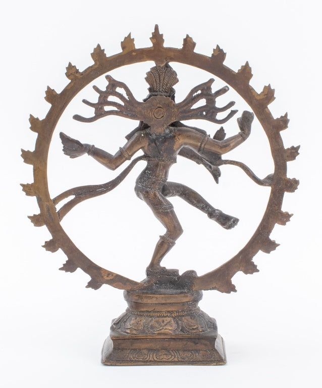 Large Shiva Statue - Antique Indian Style Bronze Dancing Shiva