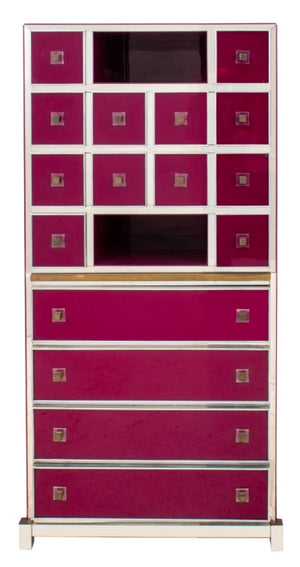 Michel Pigneres Chrome & Purple Writing Cabinet (8050463179059)