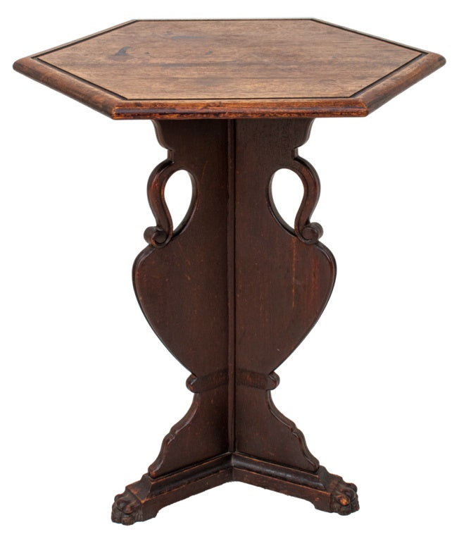 Renaissance Revival Hexagonal Mahogany Table