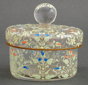 Moser Attr. Enameled Glass Box and Cover (8215483285811)