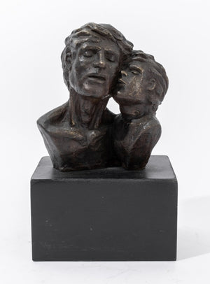 Victor Salmones (Attr.) "Father and Son" Sculpture (8109115179315)