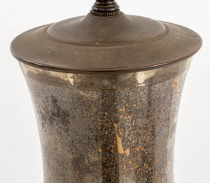 Mercury Mirror Baluster Vase Lamps, 2, 1940s (8070668845363)