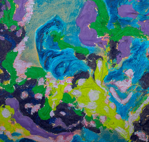 Kayo Lennar 'Purple Abstraction' Oil on Canvas (8091857518899)
