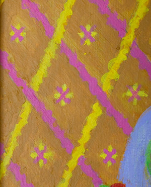 Kayo Lennar "Petit Tapis #6" Oil on Canvas, 1999 (8110422720819)
