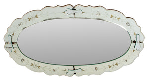 Venetian Style Oval Etched Wall Mirror (8116958691635)