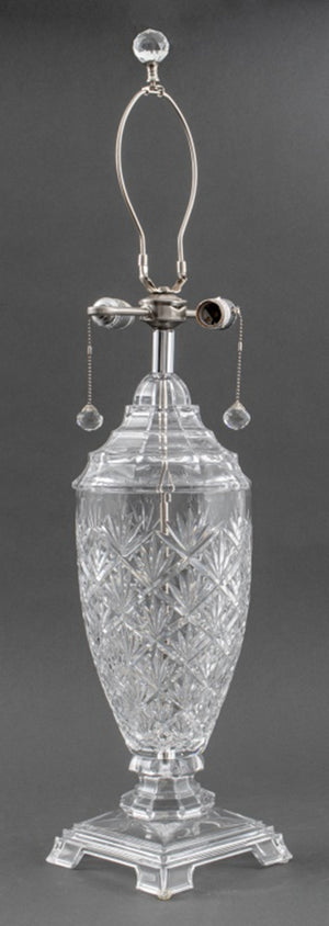 Waterford Style Classical Revival Cut Crystal Lamp (8130887680307)