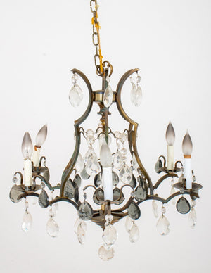 Louis XV Style Cage Form Six Light Chandelier (8165777932595)