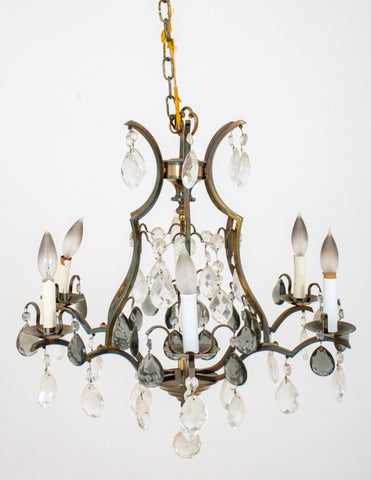 Louis XV Style Cage Form Six Light Chandelier