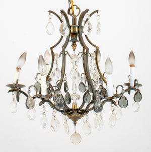 Louis XV Style Cage Form Six Light Chandelier (8165777932595)