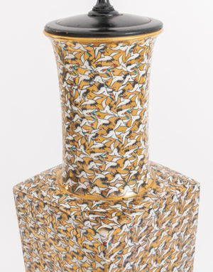 Japanese or Korean Porcelain Crane Vase as Lamp (8167333167411)