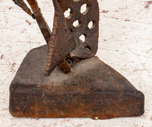 Illegibly Signed Brutalist Metal Sculpture (8155659403571)
