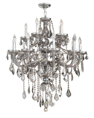 Waterford Style Smoky Crystal 20 Arm Chandelier (8226098020659)