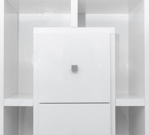 Hollywood Regency White Lacquered Cabinet (8228066165043)