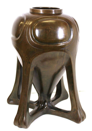 Japanese Art Nouveau Bronze Urn (6720003834013)