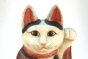 Extremely Rare and Large Japanese Clay of a Cat (6719741526173)
