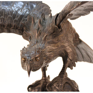 Japanese Meiji Bronze Sea-hawk Sculpture (6719755288733)