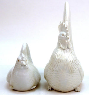 Japanese Meiji Hirado Porcelain Rooster & Hen front (6719949701277)