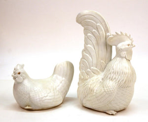 Japanese Meiji Hirado Porcelain Rooster & Hen perspective (6719949701277)