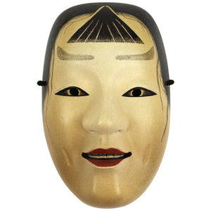 Japanese Meiji Noh Mask in Carved Wood (6719945277597)